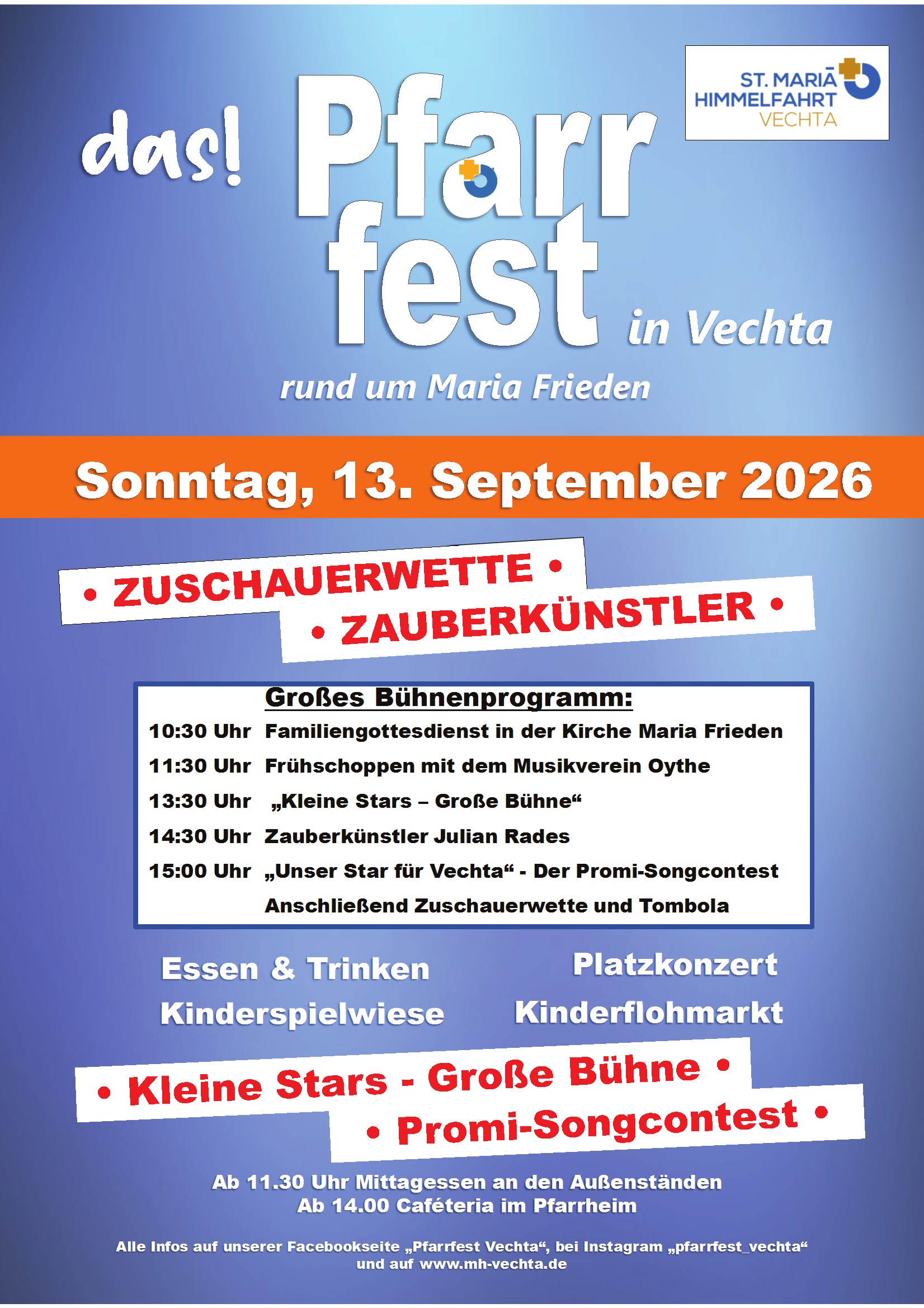 Plakat Pfarrfest 2026